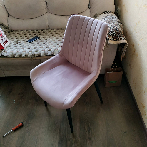 Стул на металлокаркасе Seda light purple фото покупателя 3